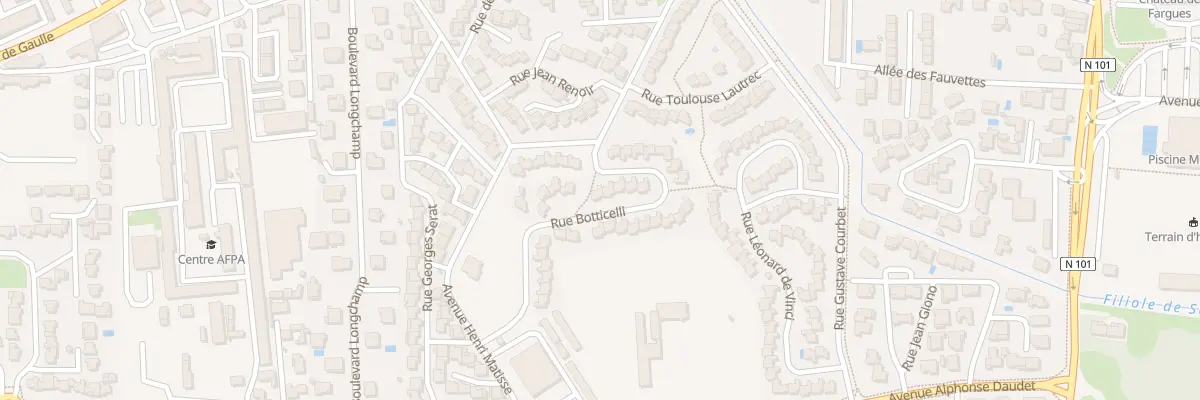 Plan du 2 Rue Botticelli au Pontet