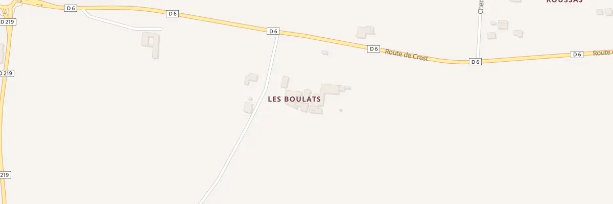 Plan du 205 Les Boulats à La Laupie