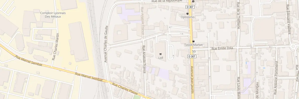 Plan du 41 Rue Anatole France à Saint-Fons