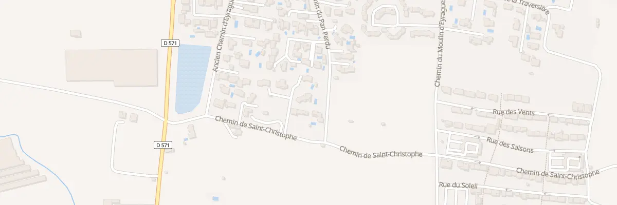 Plan du 124 Che de Saint-Christophe à Châteaurenard