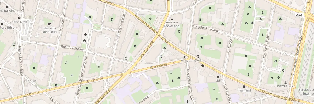 Plan du 313 Rue Garibaldi à Lyon 7e Arrondissement