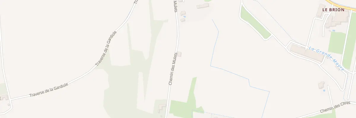 Plan du 2922 Che des Mulets à Courthézon
