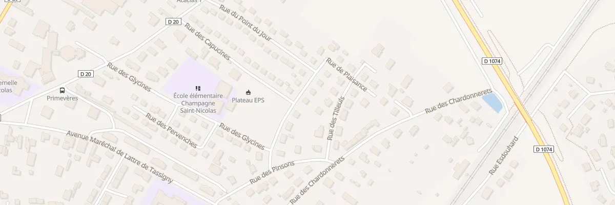 Plan du 10 Rue de Plaisance à Beaune