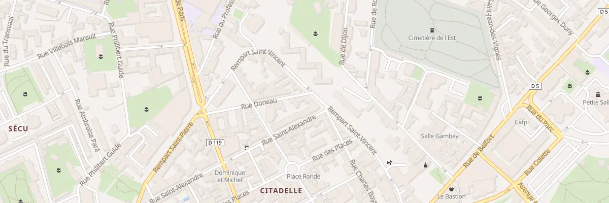 Plan du 3 Rue Doneau à Chalon-sur-Saône