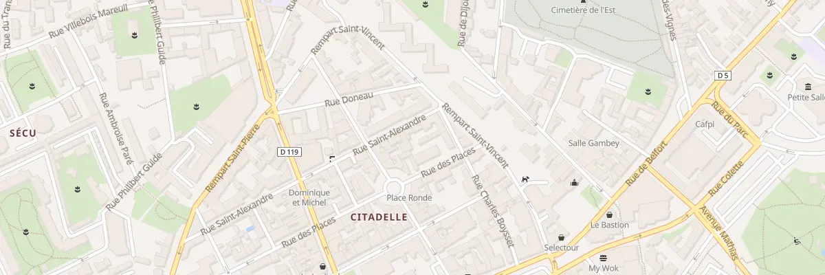 Plan du 5 Rue Saint Alexandre à Chalon-sur-Saône