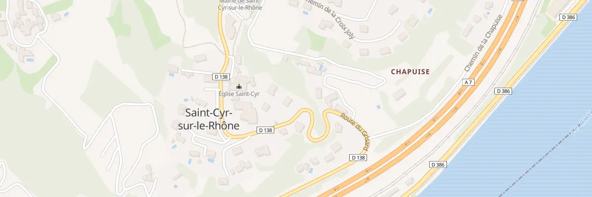 Plan du 868 Rte du Grisard à Saint-Cyr-sur-le-Rhône