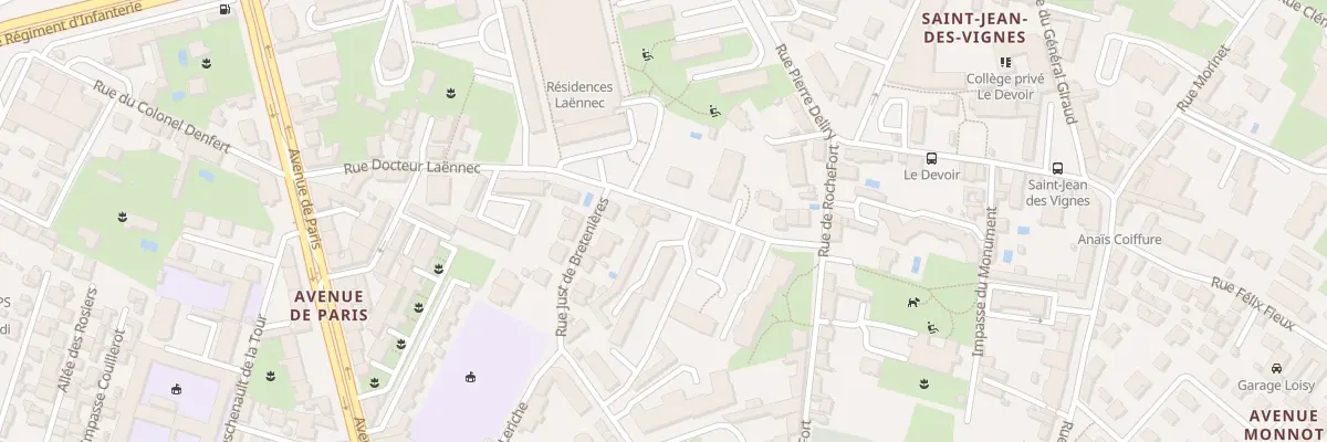 Plan du 15 Rue Docteur Laennec à Chalon-sur-Saône