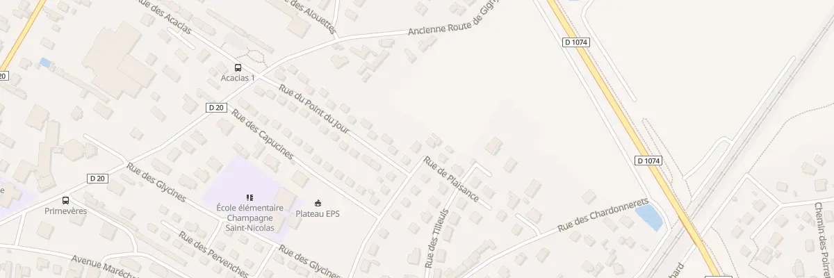 Plan du 13 Rue de Plaisance à Beaune