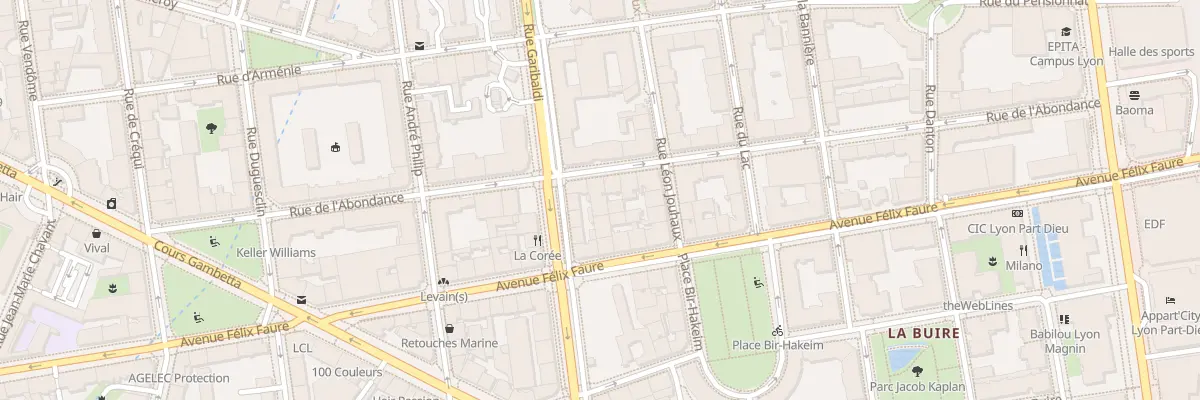 Plan du 30 Rue de l’Abondance à Lyon 3e Arrondissement