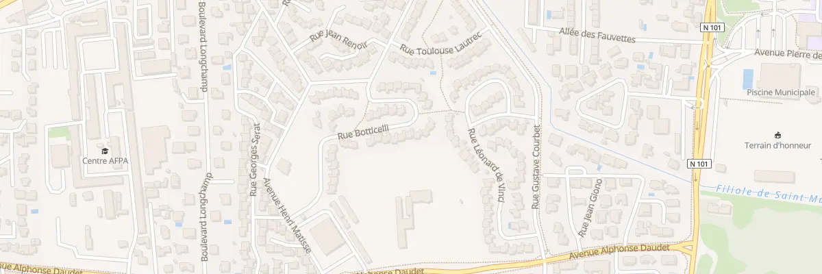 Plan du 21 Rue Botticelli au Pontet