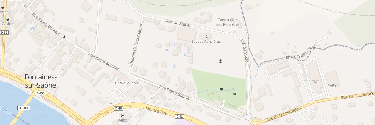 Plan du 43 Rue Pierre Bouvier à Fontaines-sur-Saône