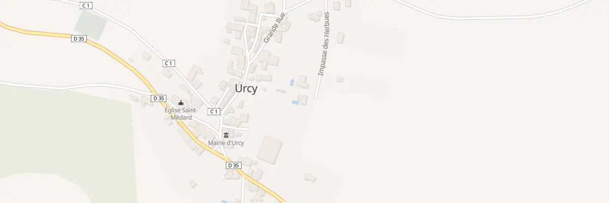 Plan du 6 Imp des Herbues à Urcy