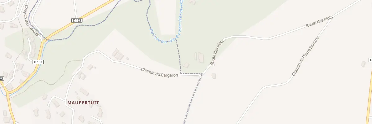 Plan du 545 Che du Bergeron à Larnage