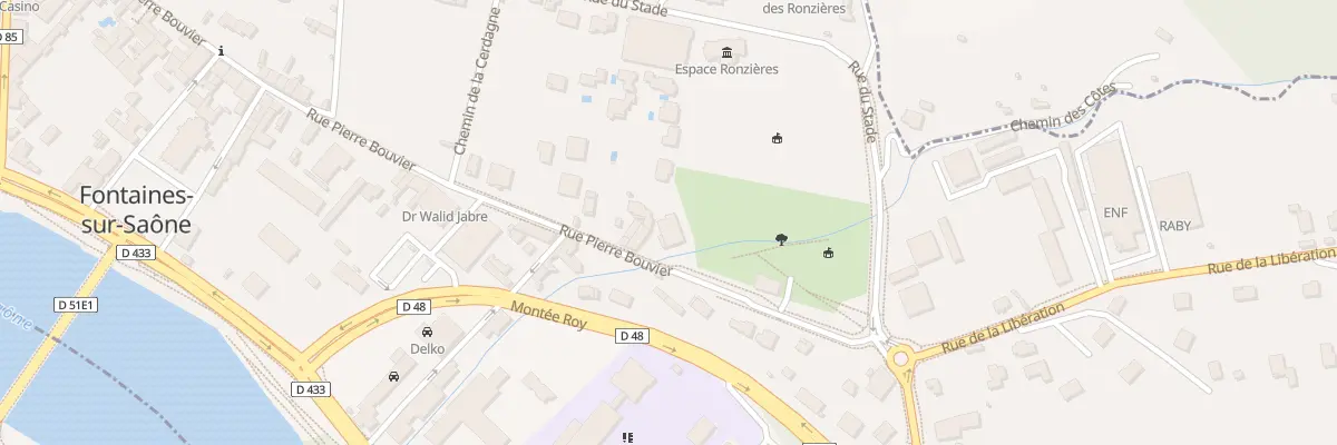 Plan du 45 Rue Pierre Bouvier à Fontaines-sur-Saône