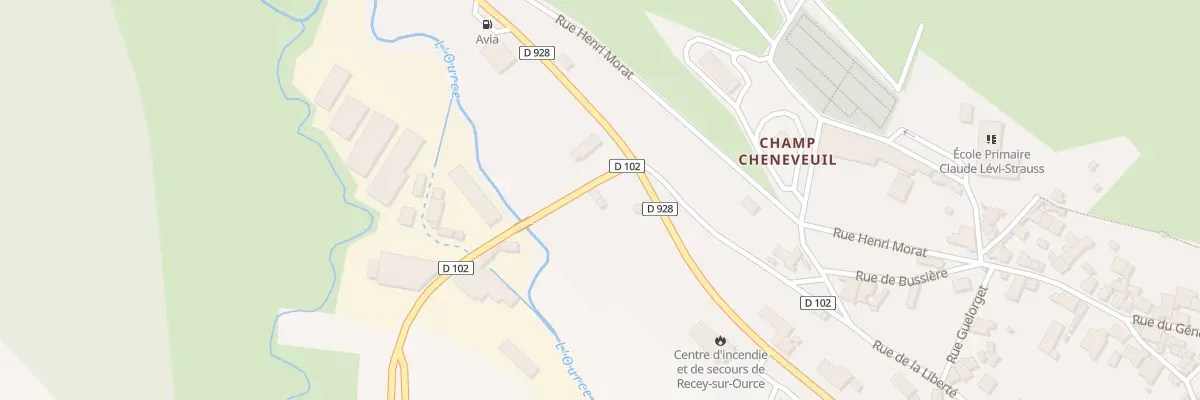Plan du 1 Rue de la Tannerie à Recey-sur-Ource