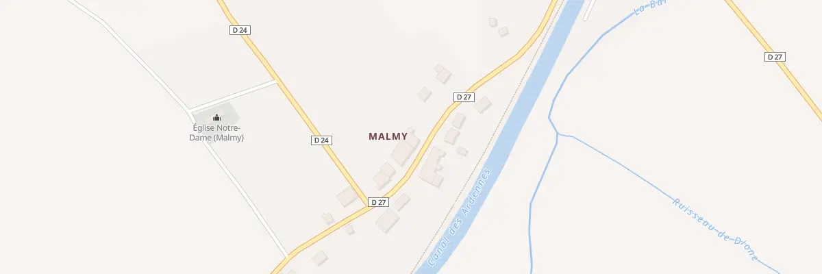 Plan du 16 Malmy à Chémery-Chéhéry