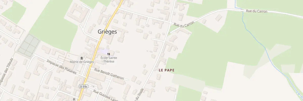 Plan du 476 Rue du Stade à Grièges