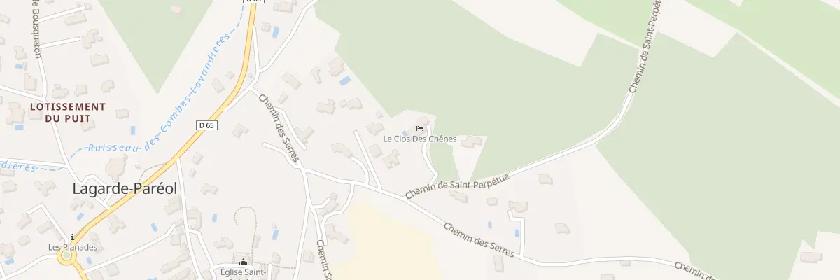 Plan du 25 Les Serres à Lagarde-Paréol