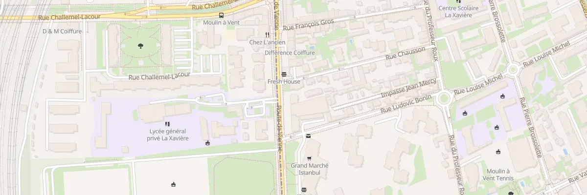 Plan du 257 Rte de Vienne à Vénissieux