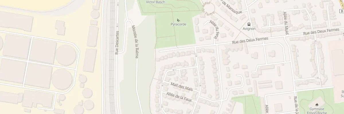 Plan du 95 Rue des Deux Fermes à Saint-Fons
