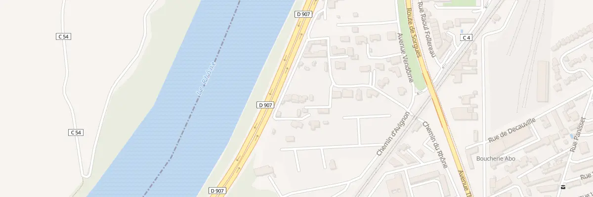 Plan du 662 Che du Rhône au Pontet