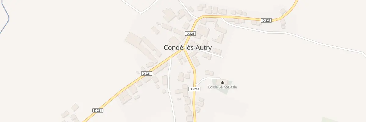 Plan du 2 Rue de la Roseraie à Condé-lès-Autry