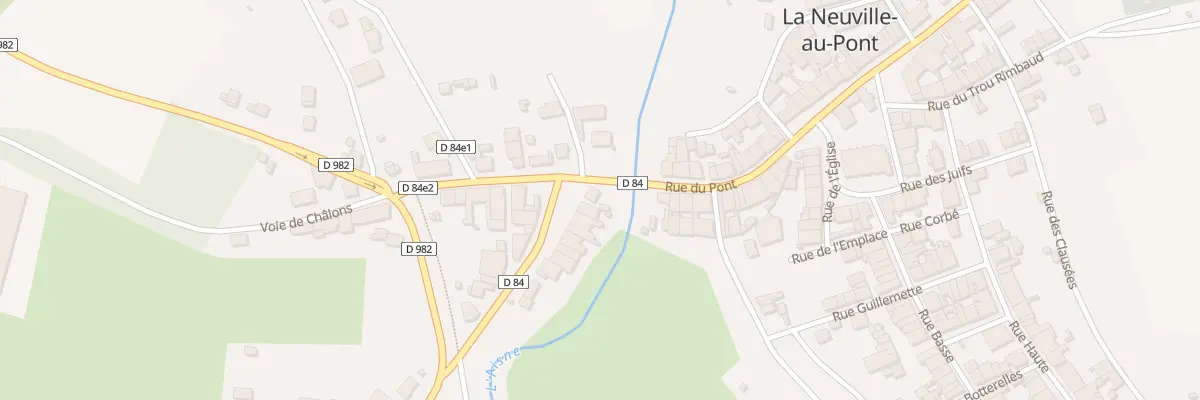 Plan du 3 Rte de Sainte Menehould à La Neuville-au-Pont
