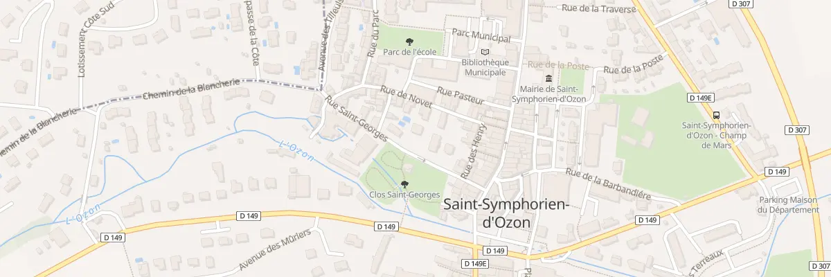Plan du 7 Rue Saint Georges à Saint-Symphorien-d’Ozon