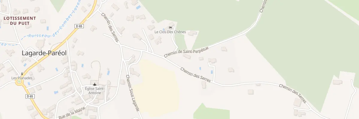 Plan du 9001F Les Serres à Lagarde-Paréol