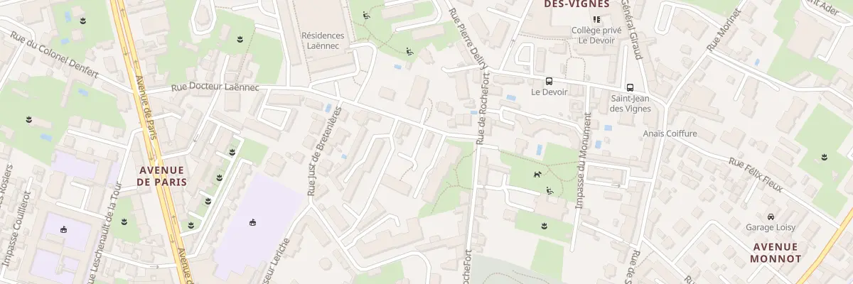 Plan du 7 Rue Docteur Laennec à Chalon-sur-Saône