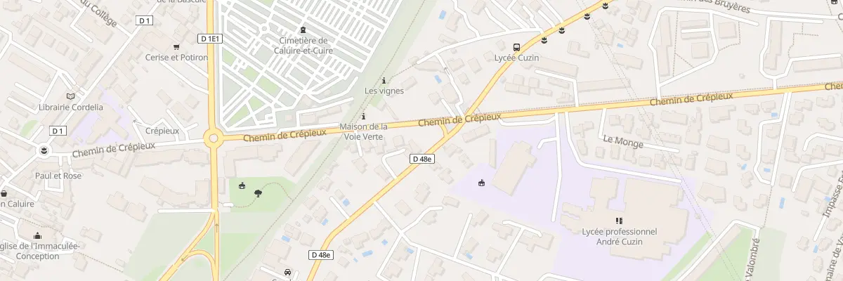 Plan du 32 Che de Crépieux à Caluire-et-Cuire