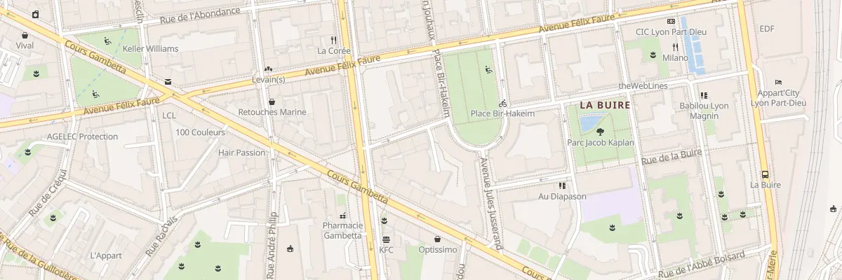 Plan du 5 Rue Rachais à Lyon 3e Arrondissement