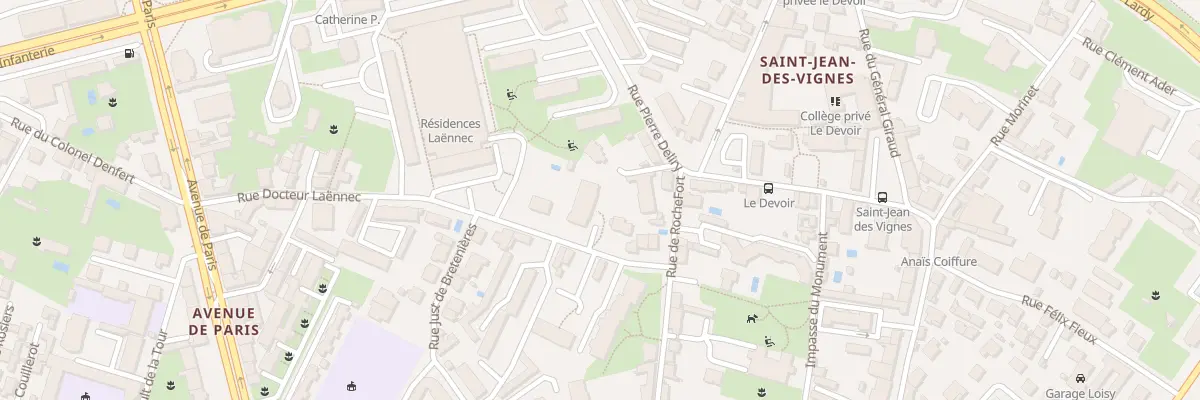 Plan du 12 Rue Docteur Laennec à Chalon-sur-Saône