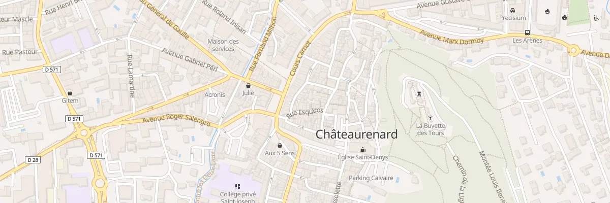 Plan du 15 Rue Esquiros à Châteaurenard