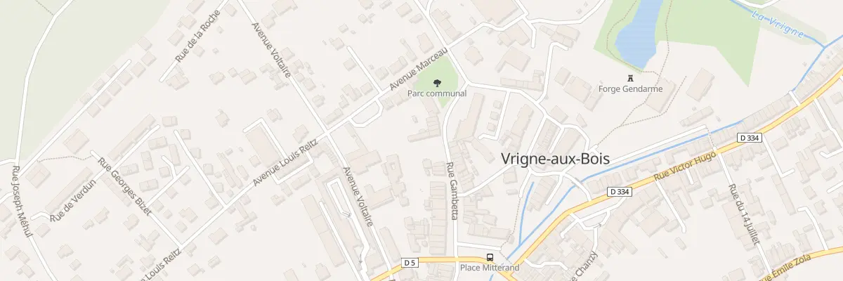 Plan du 35 Rue Gambetta à Vrigne aux Bois