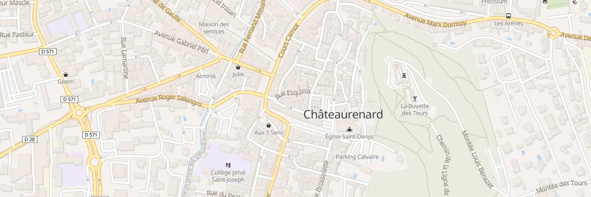 Plan du 10 Rue Esquiros à Châteaurenard