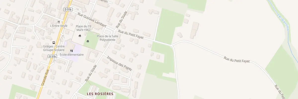 Plan du 138 Rue du Petit Fayet à Grièges