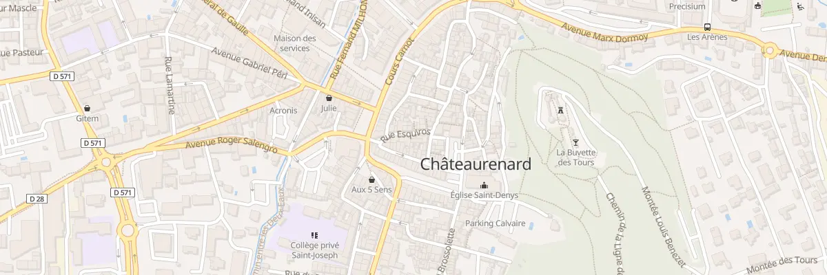 Plan du 12 Rue Esquiros à Châteaurenard