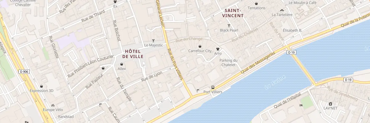 Plan du 10 Rue du Port Villiers à Chalon-sur-Saône