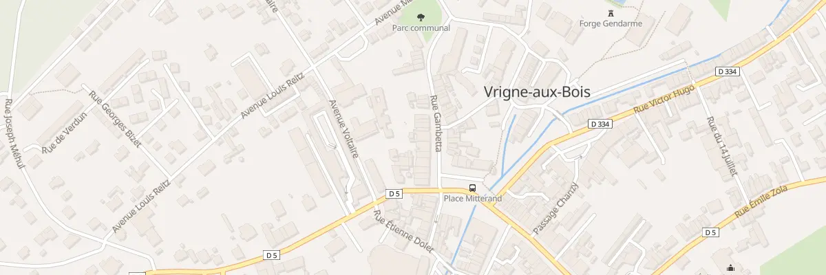 Plan du 13 Rue Gambetta à Vrigne aux Bois