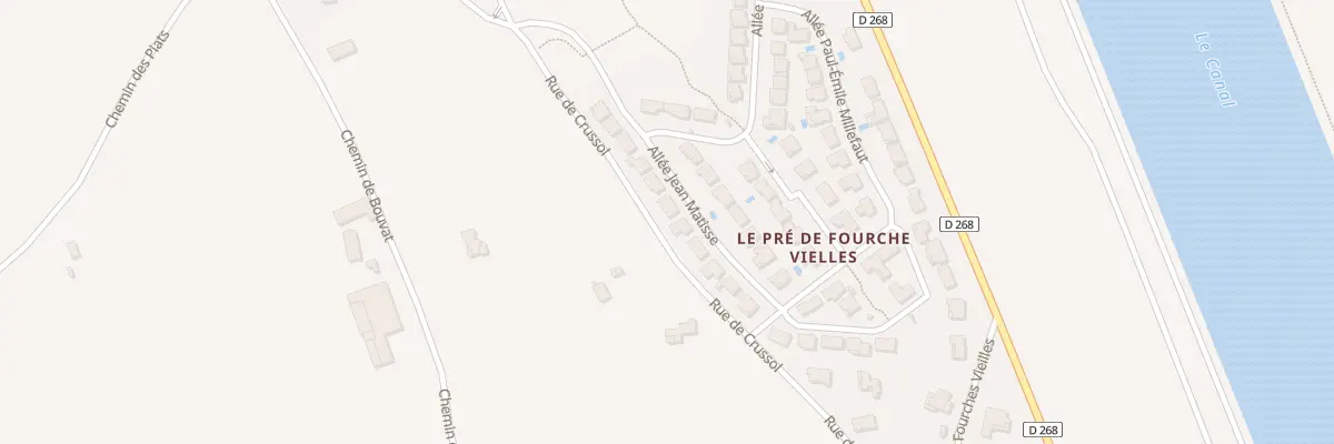 Plan du 6 All Jean Matisse à La Roche-de-Glun