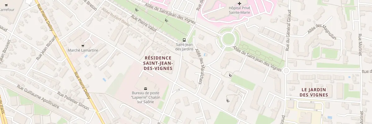 Plan du 2 Rue des Sentiers à Chalon-sur-Saône