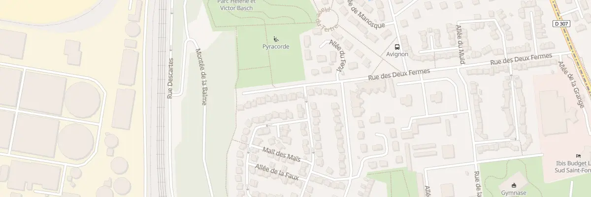 Plan du 83 Rue des Deux Fermes à Saint-Fons