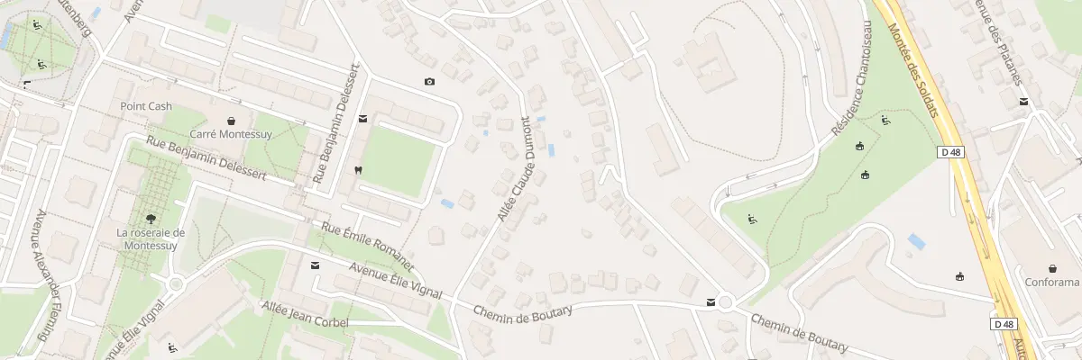 Plan du 21 All Claude Dumont à Caluire-et-Cuire