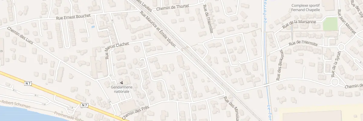 Plan du 540 Rue M et E Vivion à Tain-l’Hermitage