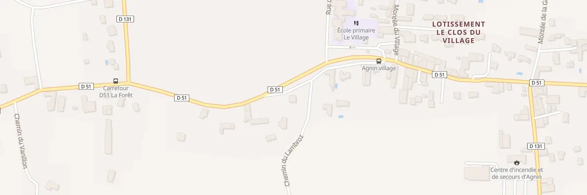 Plan du 5040 Vanillon à Agnin