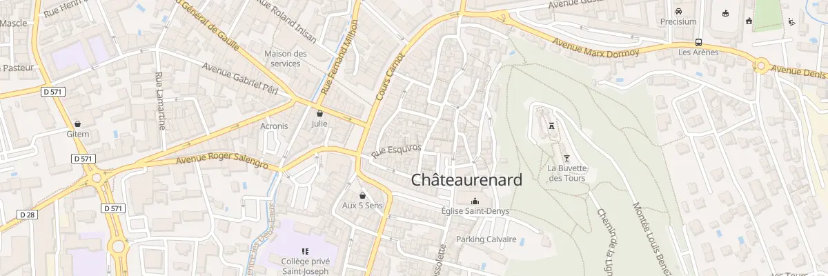 Plan du 25 Rue Esquiros à Châteaurenard