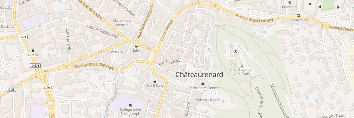 Plan du 23 Rue Esquiros à Châteaurenard
