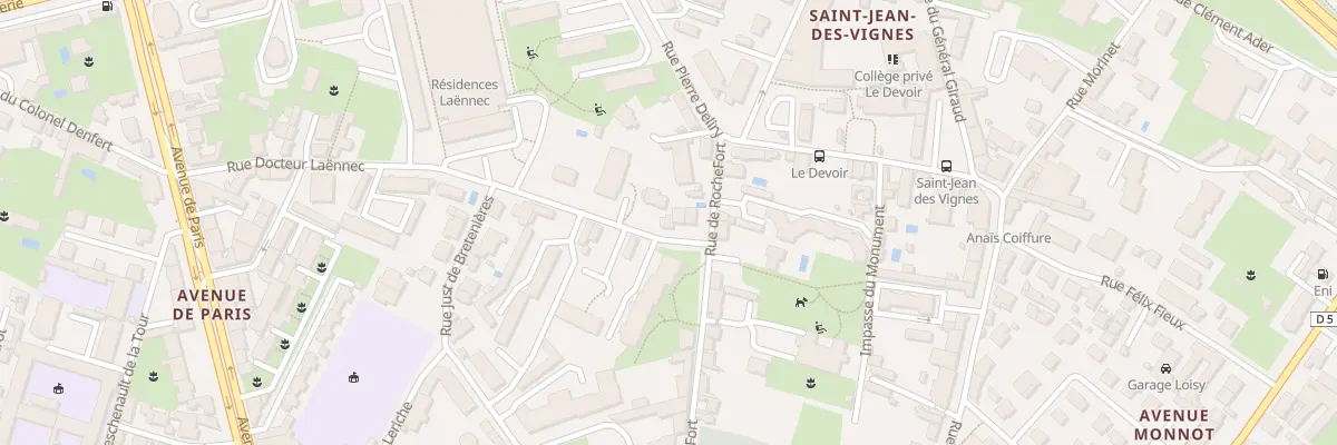 Plan du 6 Rue Docteur Laennec à Chalon-sur-Saône