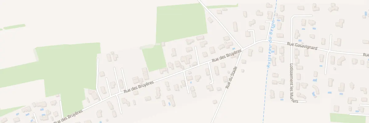 Plan du 10 Rue des Bruyères à Assieu